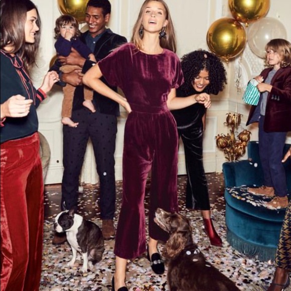 Boden Pants - NWT Boden Aston Velvet Jumpsuit, size US 6R